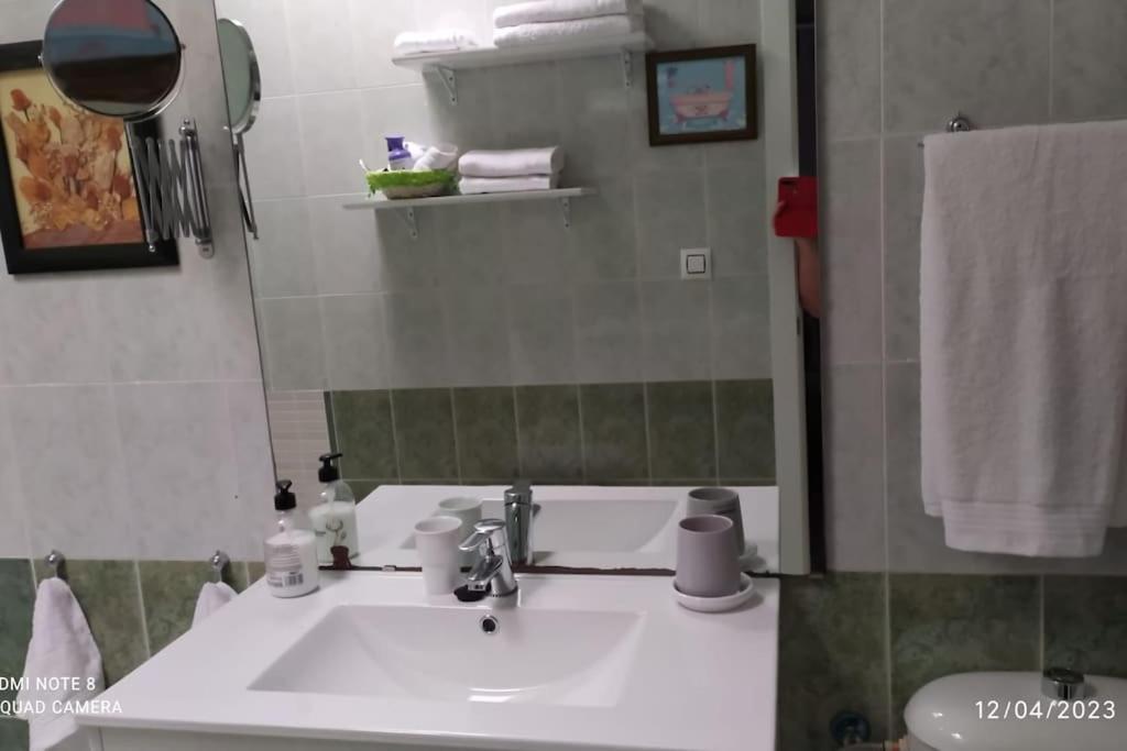 Duplex En Vera Playa Bagian luar foto