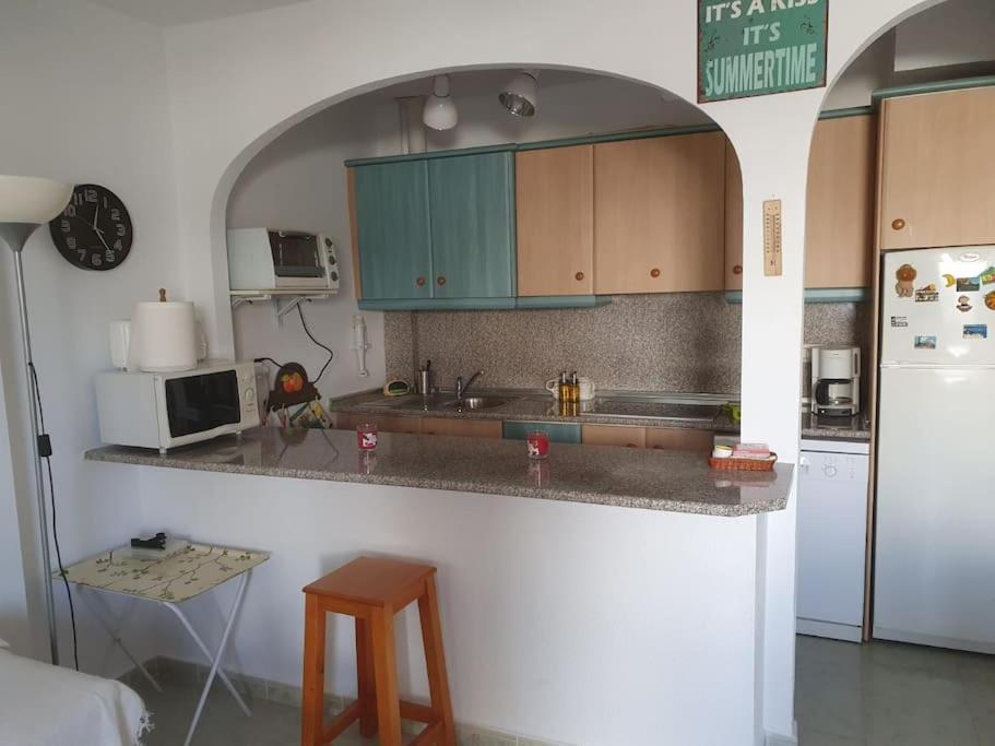 Duplex En Vera Playa Bagian luar foto
